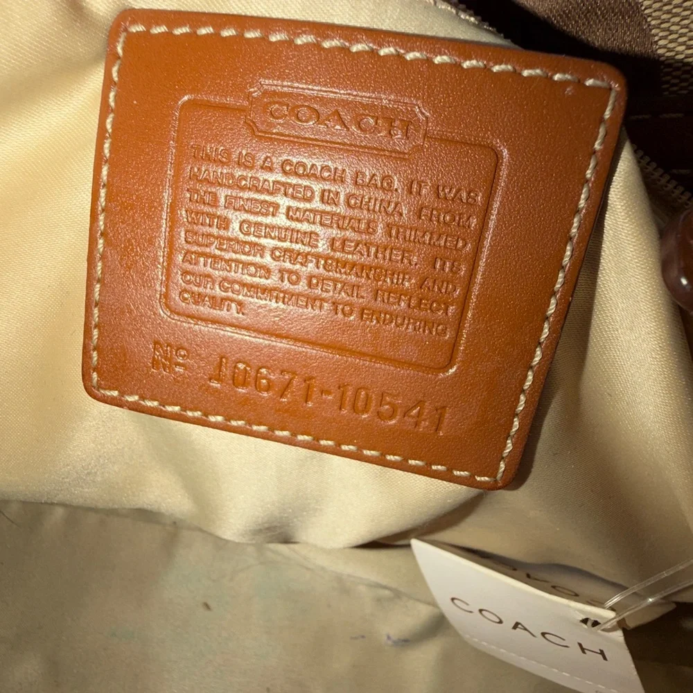 Vintage Coach Hampton Signature Satchel